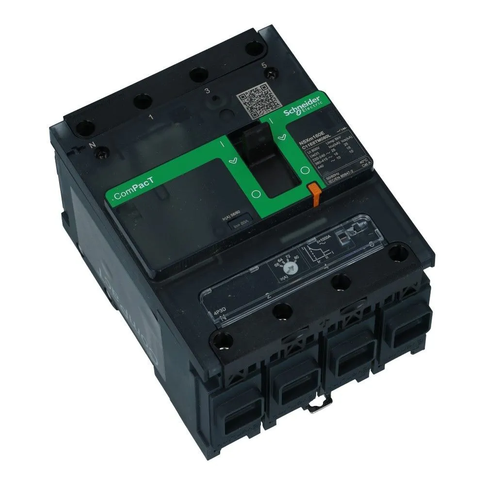 INSTALLATIEAUTOMAAT 3 POLIG + NUL 50A TMD 16KA COMPACT NSXM100E EVERLINK